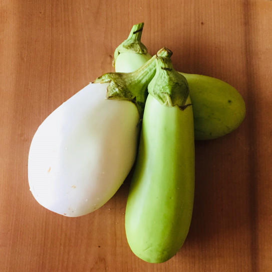 白ナスと青ナスのパン粉焼き Eat Act Smile