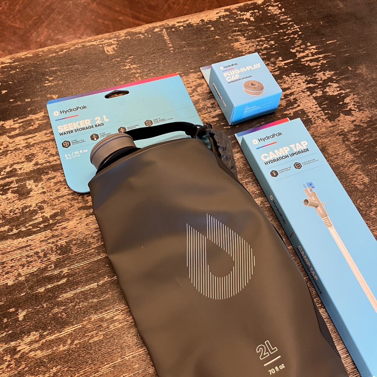 HydraPak シーカー3L プラグンプレイキャップ キャンプタップ くどい
