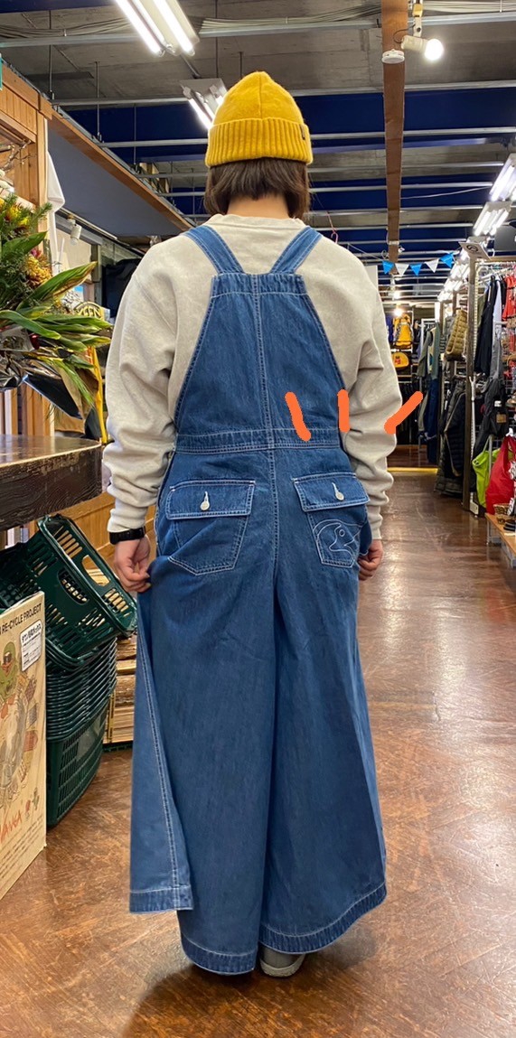 CHUMS デニムオーバーオール M All Over The Overall/オールオーバーザオーバーオール