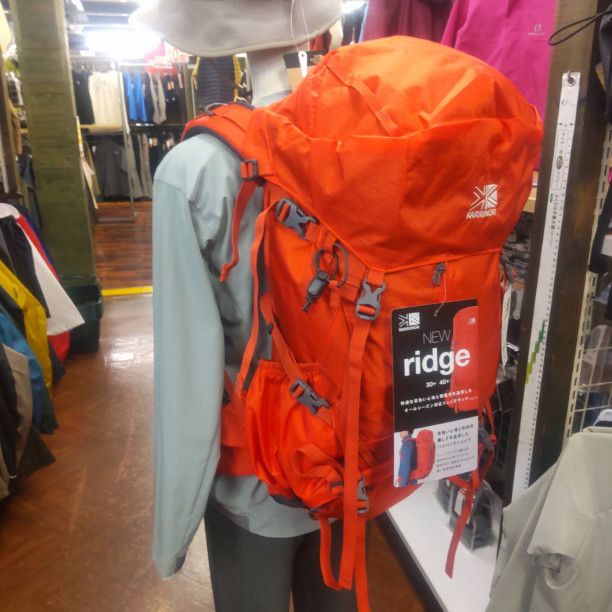 カリマー 人気バックパック リッジが今春リニューアル！お買上げで 
