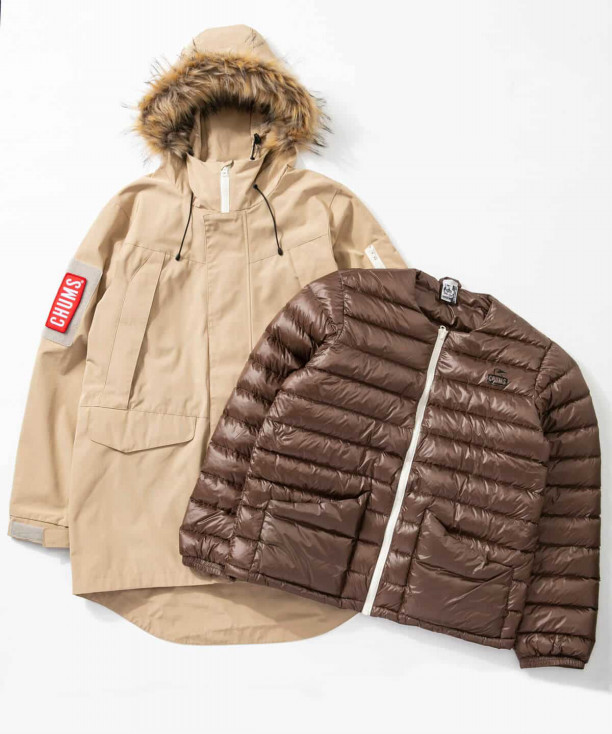 チャムス 2019年秋冬新作 アウターとインナーダウンがセットになった  