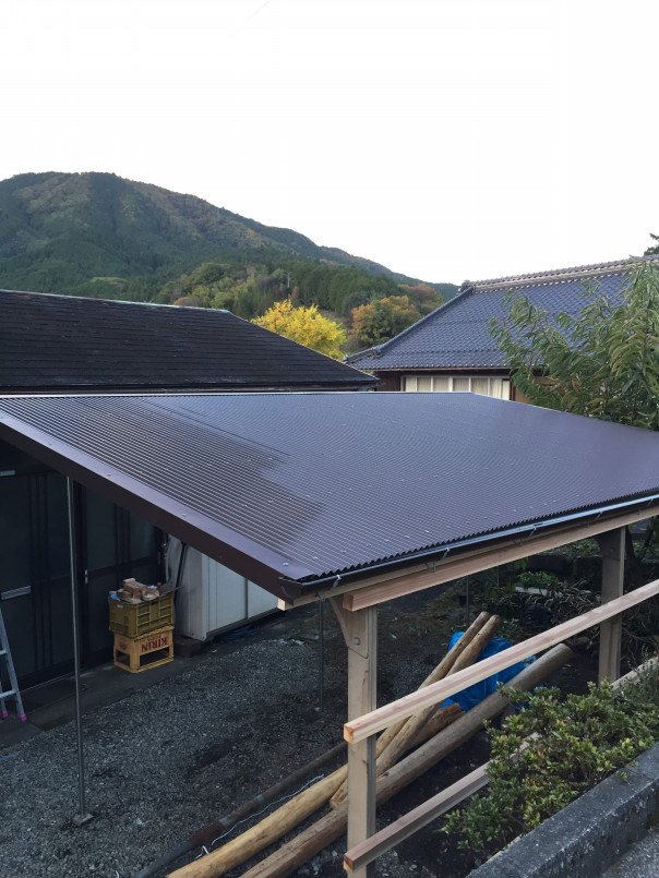 カーポート 取り付け工事 屋根 日置建築板金