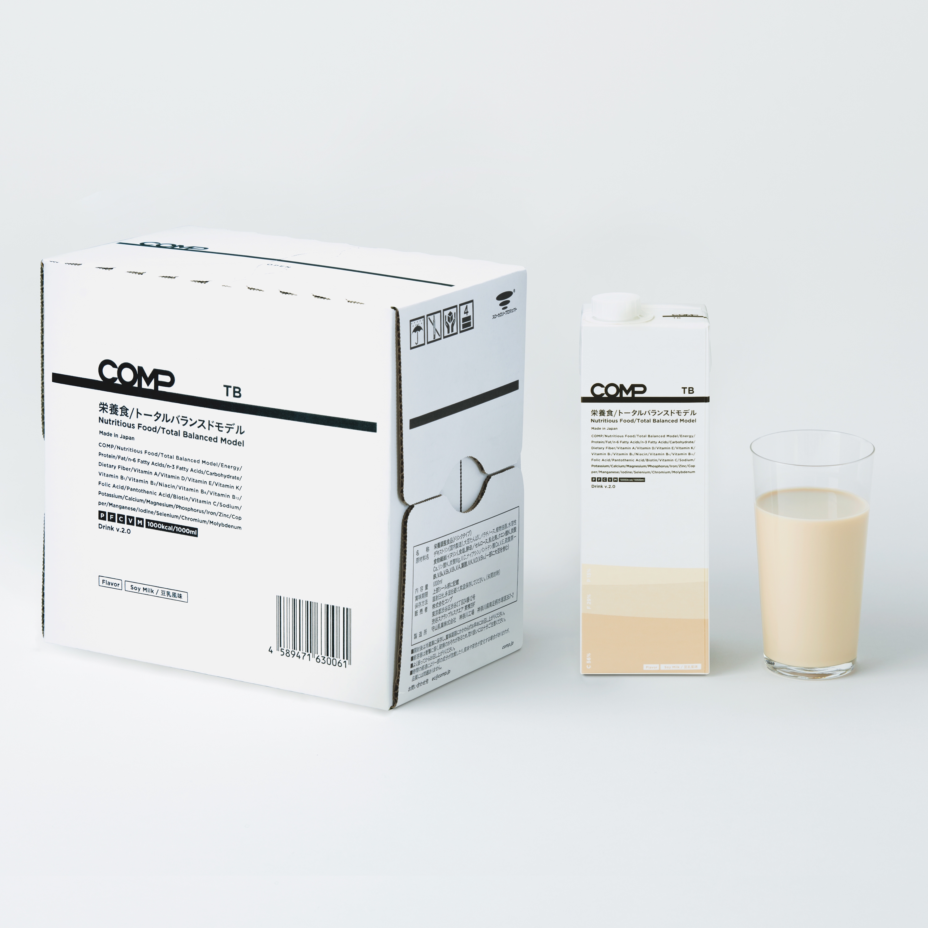 COMP TB Soy Milk 6本セット Fu Hang Soy Milk (6 x 9.8 fl oz)