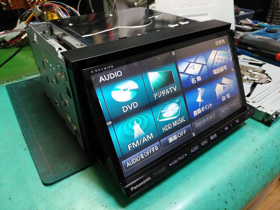 Panasonic CN-H500WD カーナビ STRADA（CN-H500D、故障、分解、修理 