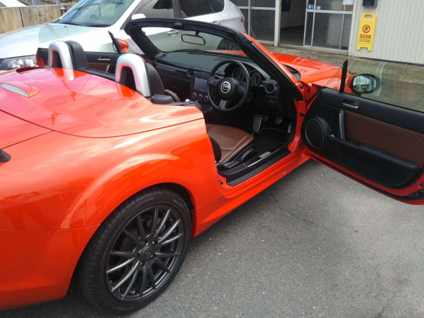 マツダ ロードスター Boseサウンドシステム付車 パナソニック メモリーナビ取り付け パナソニック Etc取り付け 青森県八戸市 持ち込み取付 カーオーディオ カーナビ修理専門店 ベストサウンド オーディオ事業部 サウンドシステムk 持ち込み