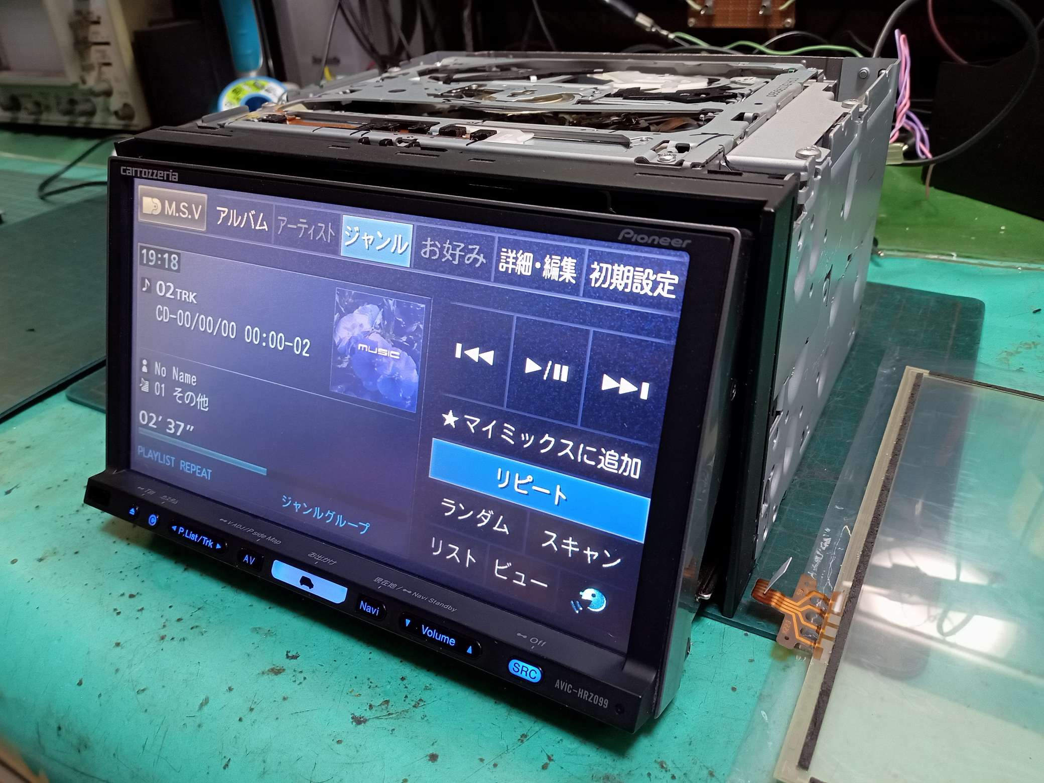 HDD楽ナビ AVIC-HRZ099 動作確認 フルセグ地デジ内蔵 TV MSV CD DVD 