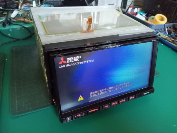 NR-MZ50、NR-MZ50-TCR-2、故障、分解、修理。タッチパネル左上位置ずれ 