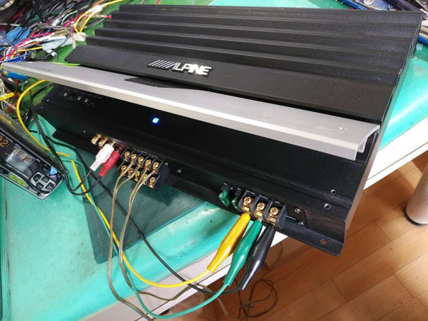 MRV-F450、動作点検依頼。市販モデル、4.1chパワーアンプ。電源 