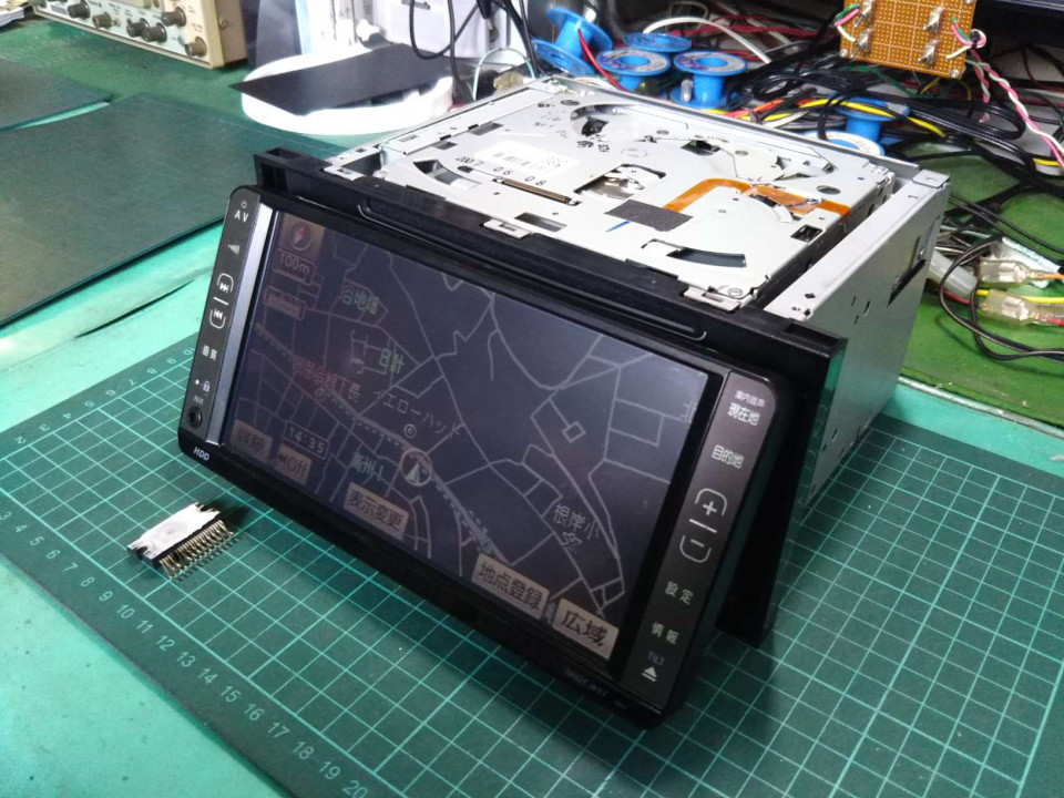 NHDT-W57、135001-56300131、故障、分解、修理。音声出ず。トヨタ純正 