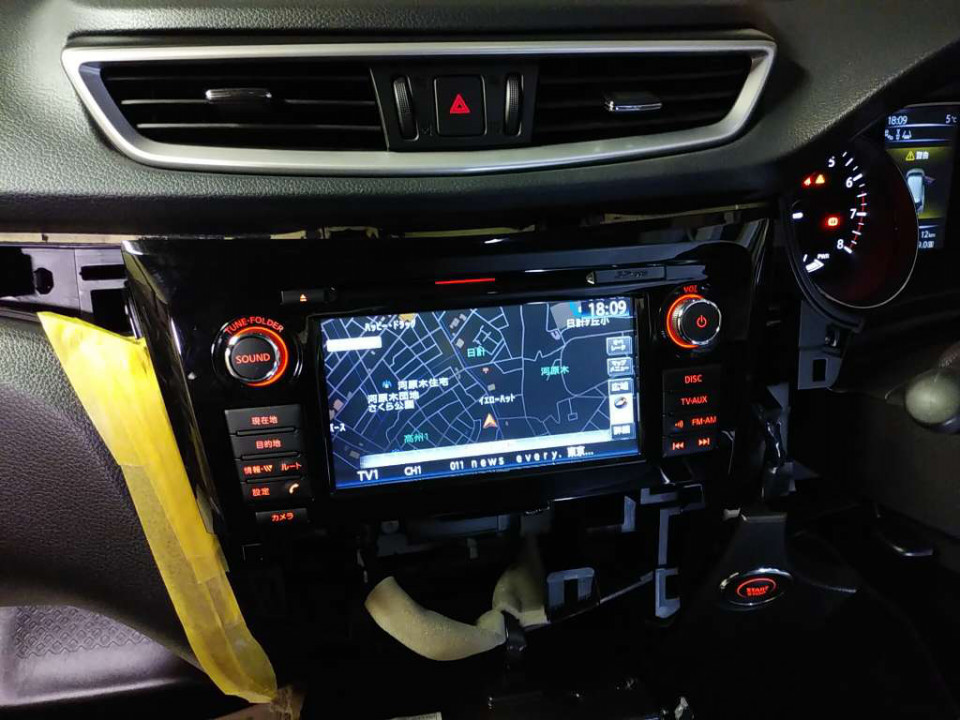 日産エクストレイル純正ナビ。QY-7391N-A、QY-7391P-B、故障、分解 