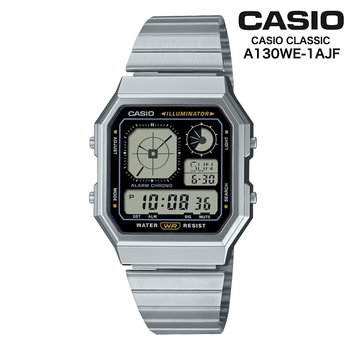 カシオ クラシックA130シリーズ A130WE-7AJF カシオ（CASIO） A130WE-7A | Vintage Silver | CASIO