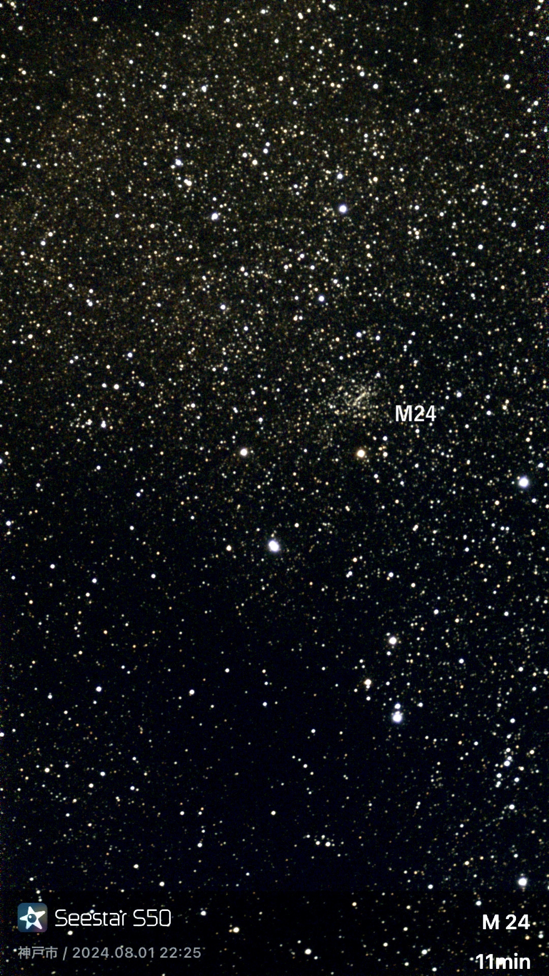 マーク星雲とスタークラウド | 中村鏡とクック25cm望遠鏡