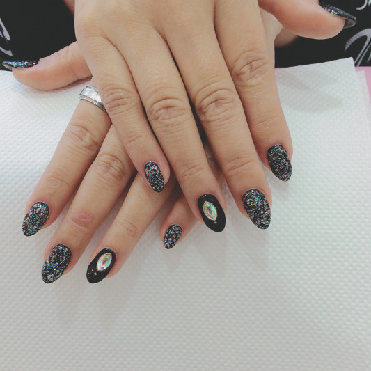 ダークカラーでかっこよく 亀戸ネイル 亀戸 錦糸町 新小岩 ロワールネイル Roworl Nail