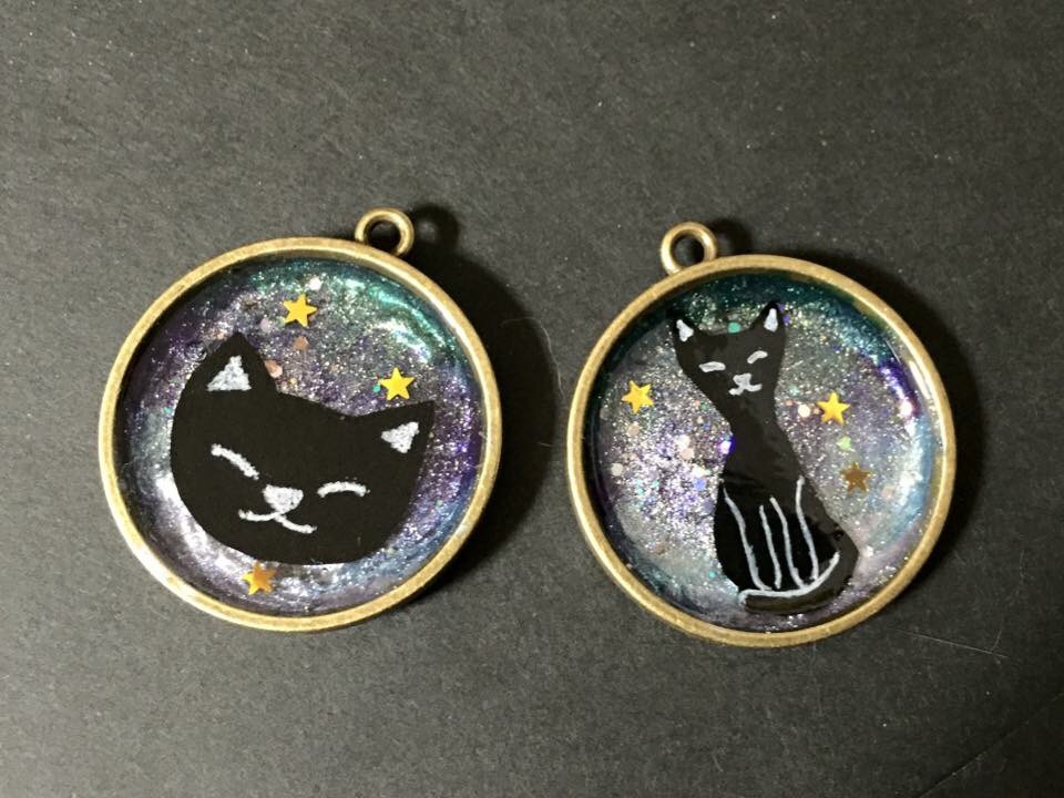 レジンとマニキュア 天使のおまじないアクセサリー