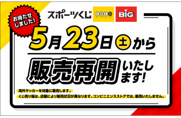 お待たせ Toto復活 5 23販売再開 放映権事情を妄想しながらスポーツ中継を楽しむ