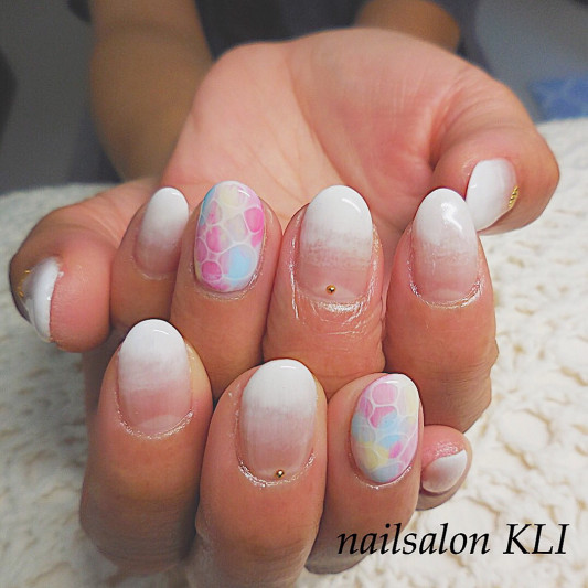 お客様ネイル ハンドネイル 常総市のネイルサロンキレイ Nailsalon Kli