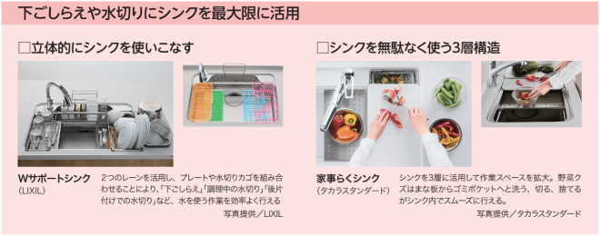 スペースを立体的に活用出来るシンク リフォマガ