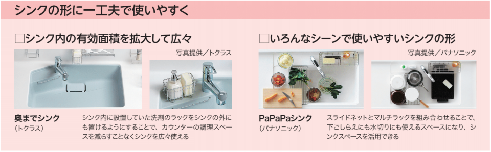 スペースを立体的に活用出来るシンク リフォマガ