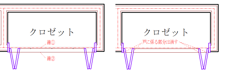 平09 建具入力1 ドア 物入 両開き戸 クロゼット 片引き戸 Sankiue 建築cad検定2級のお勉強 平09 建具入力1 ドア 物入 両開き戸 クロゼット 片引き戸 Sankiue 建築cad検定2級のお勉強