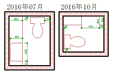 平 改めて 洗面室 洗濯パン 洗面台 トイレ Sankiue 建築ｃａｄ検定2級のお勉強