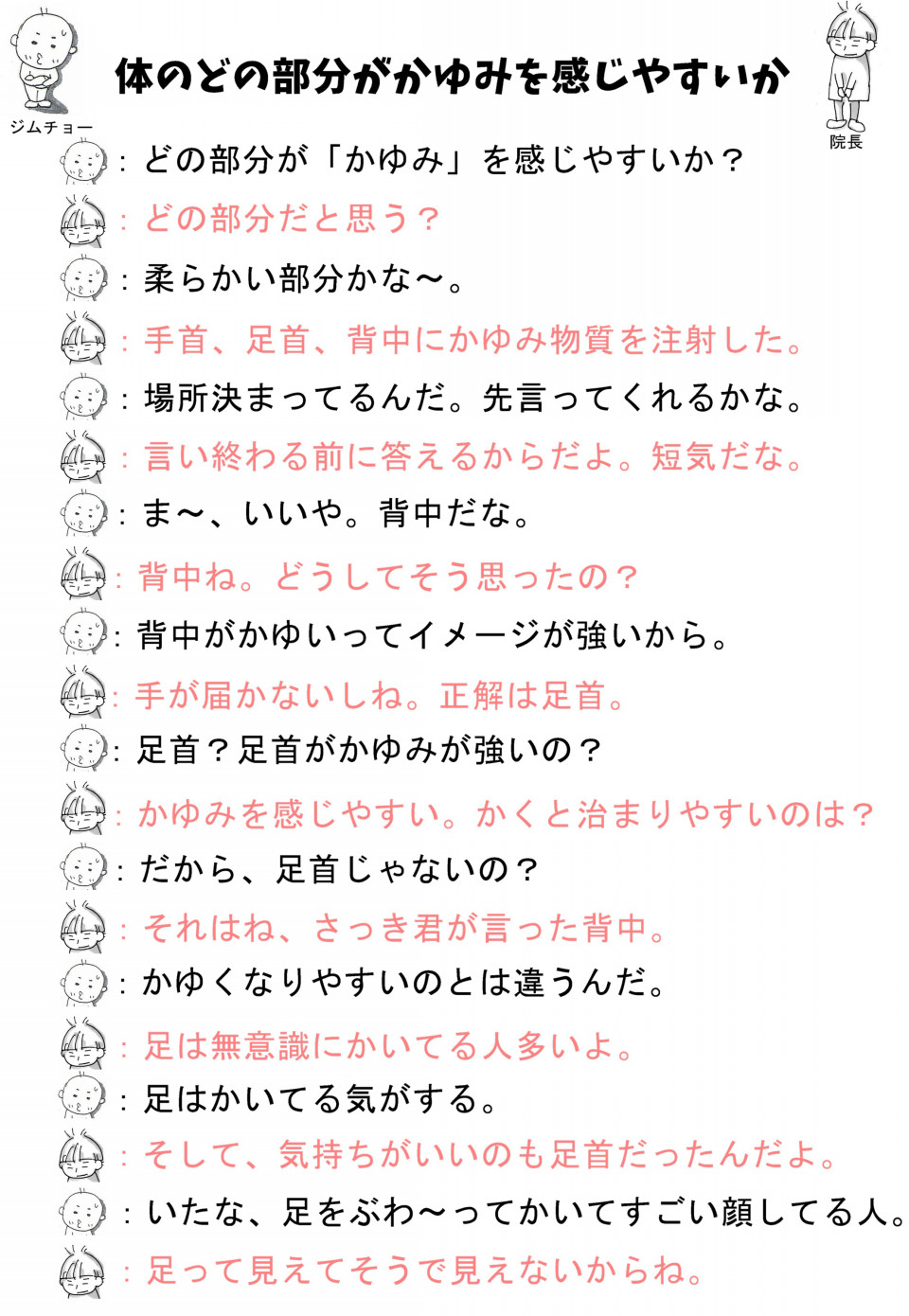 かゆみ を感じやすい場所と かいたら気持ちがいい場所 どこだ かゆみ コラム 愛知県春日井市 みやこ内科クリニック