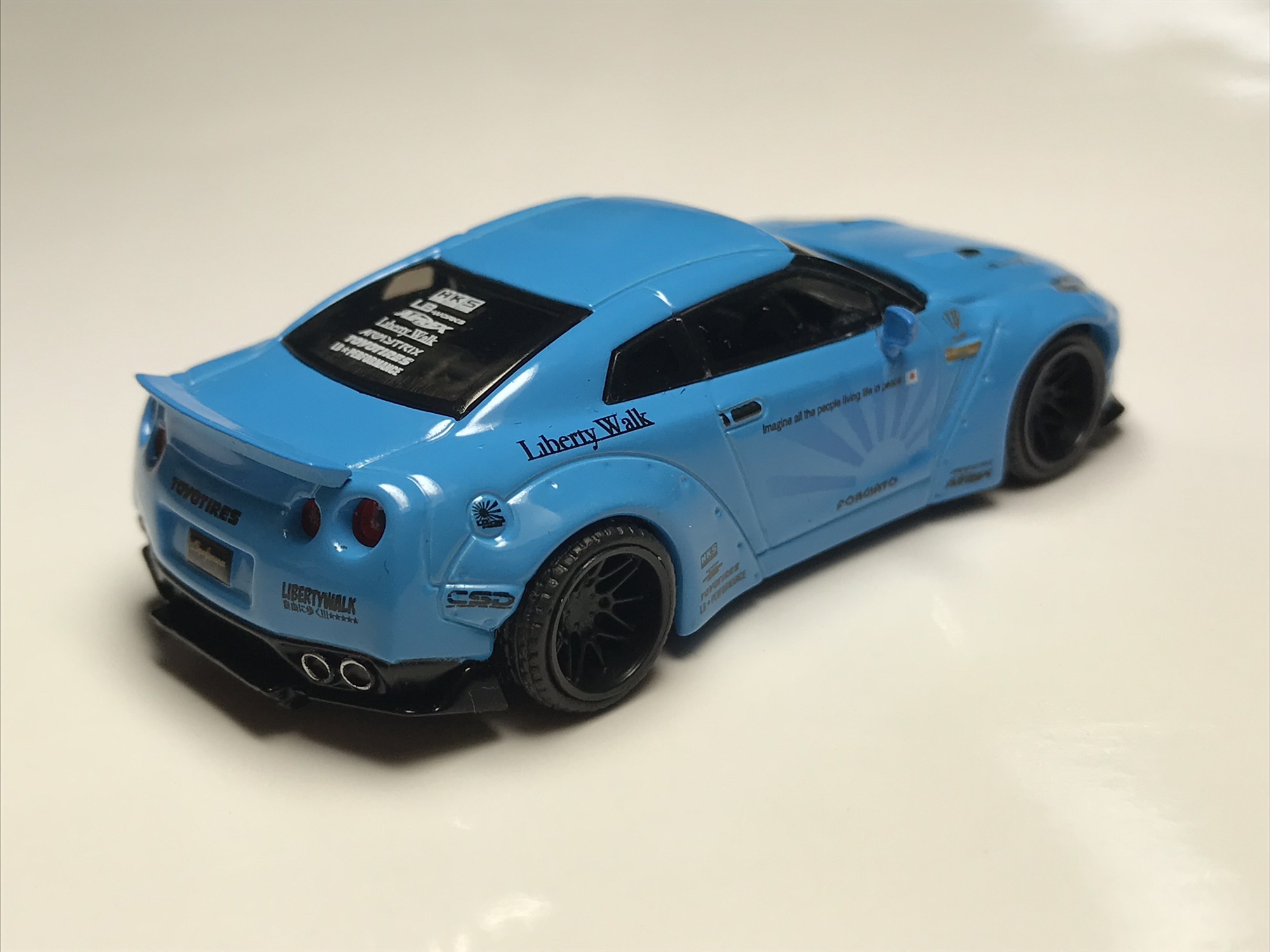 MINI GT LB☆WORKS Nissan GT-R Light Blue (RHD) | minicareo