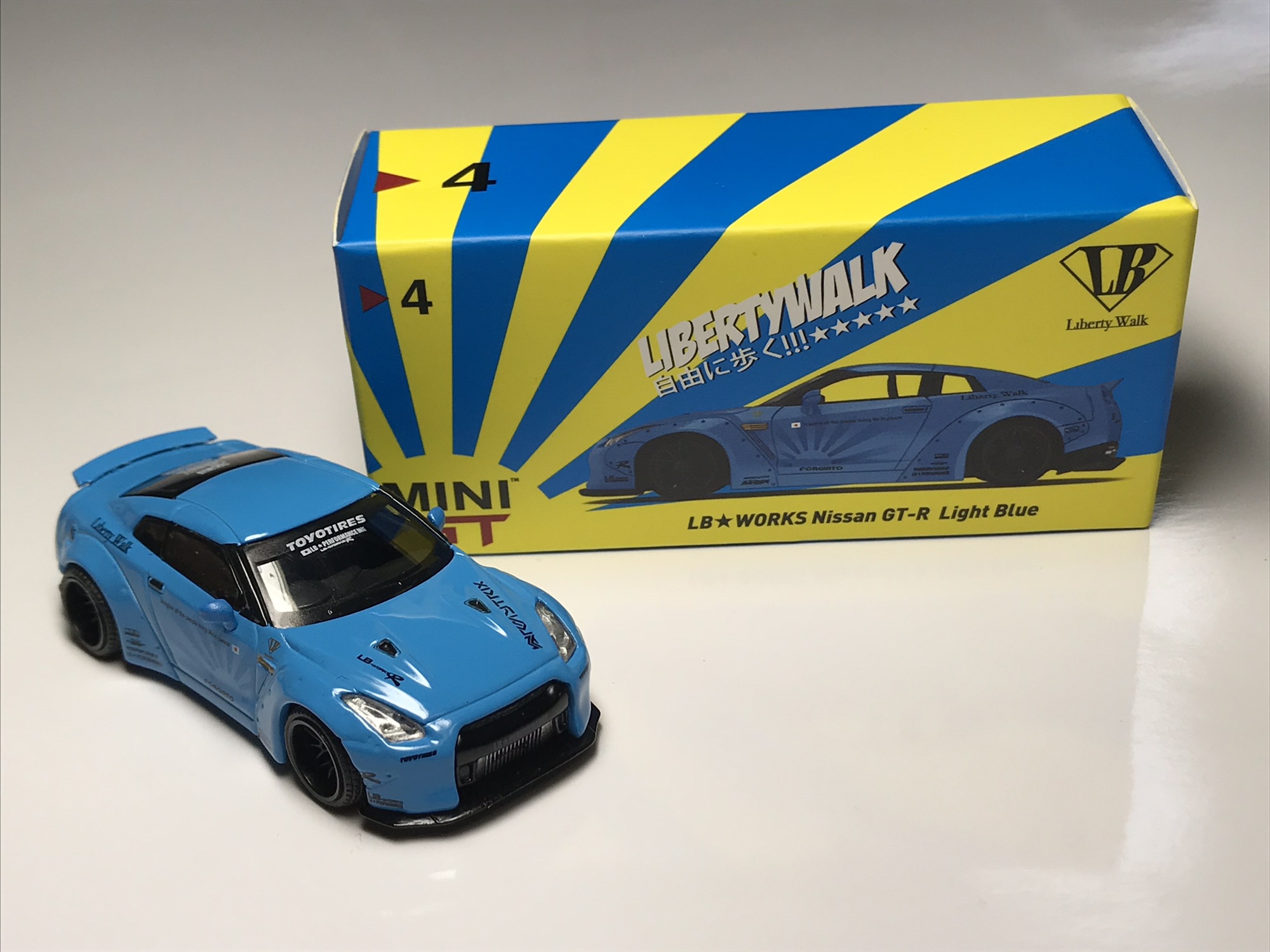 MINI GT LB☆WORKS Nissan GT-R Light Blue (RHD) | minicareo