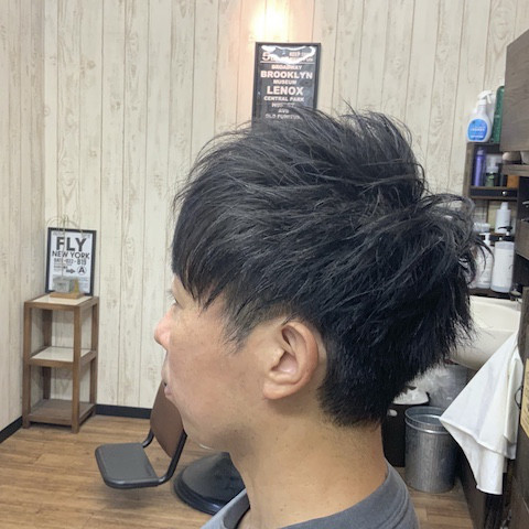 行徳美容室メンズカットスタイル ナチュラルマッシュ 行徳美容院 美容室flipsidesalon