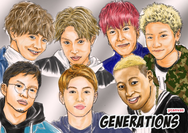 Generations の似顔絵 Y Canvas