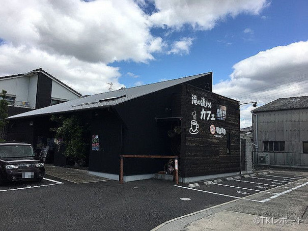 駐車場有 え 店内に滝 大阪府高石市のカフェら さぼうるでチーズフォンデュランチ 大阪食訪 気ままにうまいもんを綴るグルメブログ