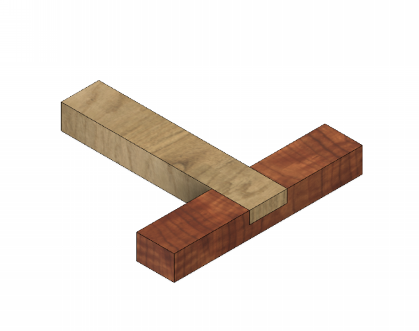 ○ T 字相欠き接ぎ（ T じあいかきつぎ） | 木工用語集 Glossary（木木