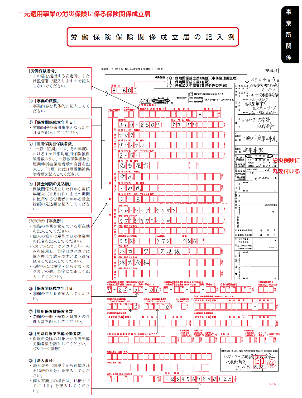 雇用 保険 適用 事業 所 設置 届