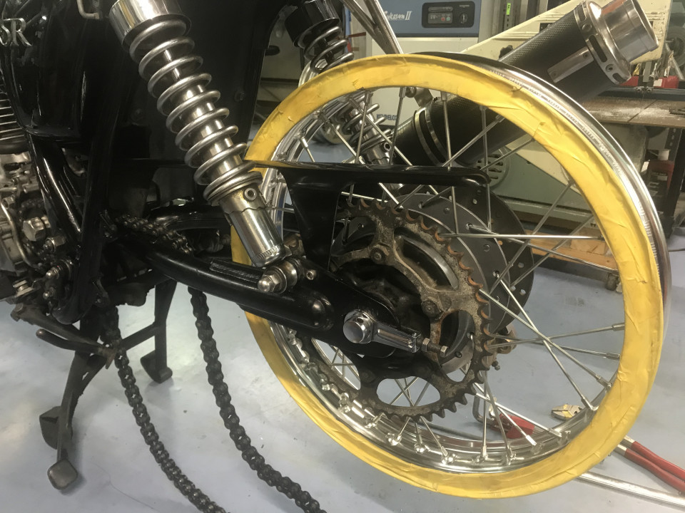リヤディスク化 | 9-GATE Motor cycle maintenance/modefy