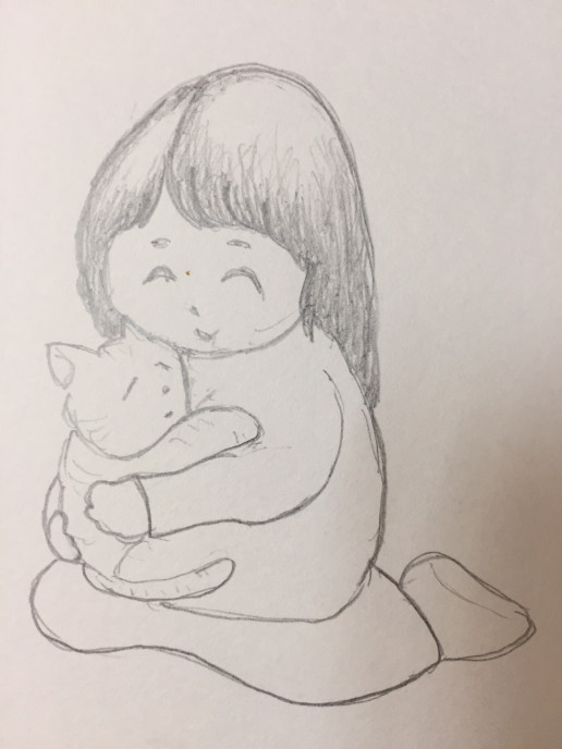 かわいい猫ちゃんイラストです 天使のメール講座 Angel Cat