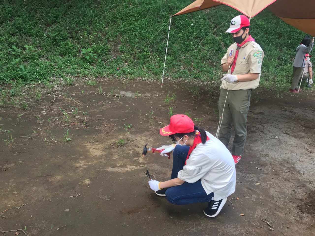 キャンプスキル訓練 パート２@西光寺山野営場byボーイ隊