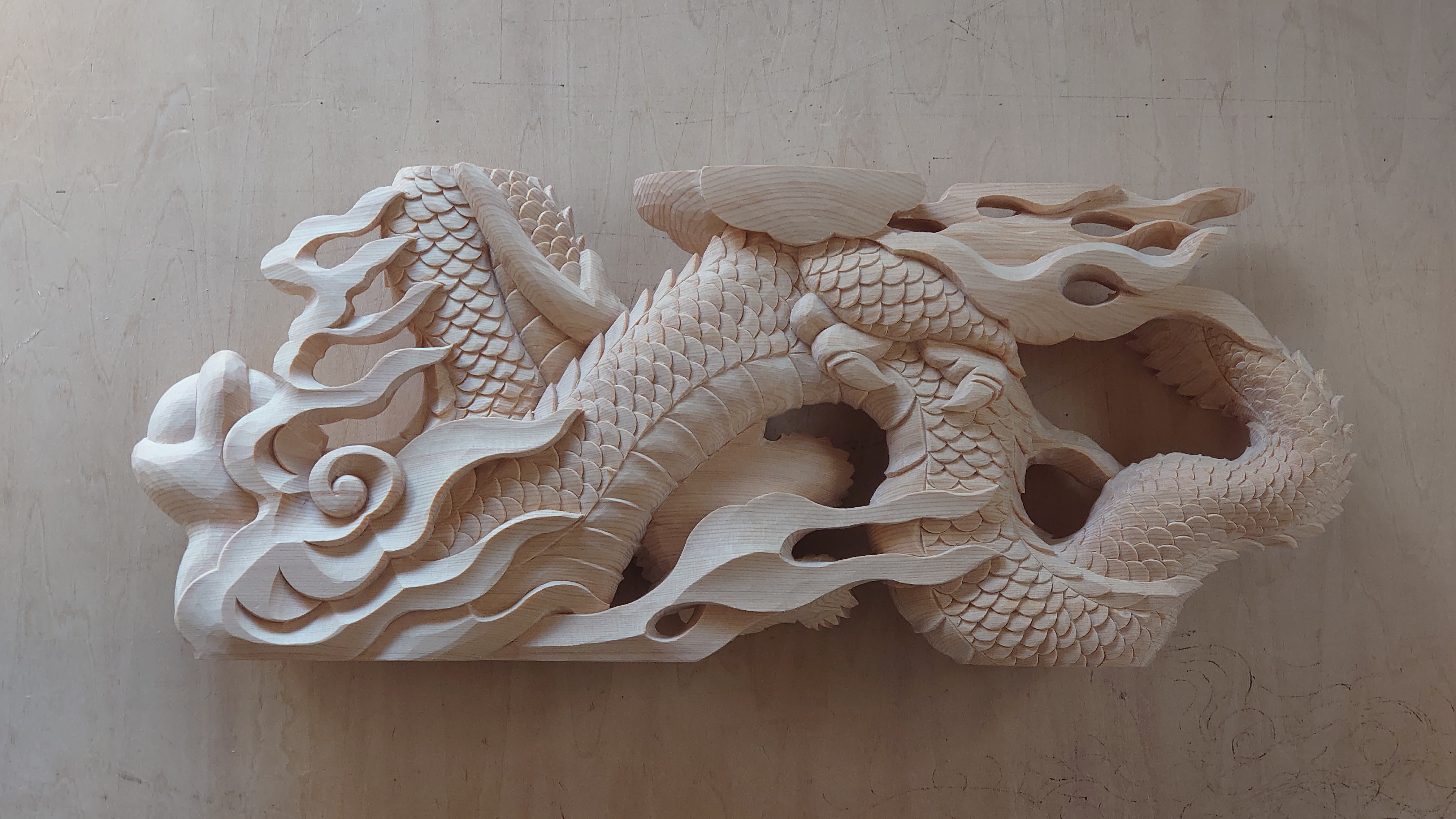 竜の彫刻、蟇股、神社 | 木彫りの里上丹生 森彫刻所