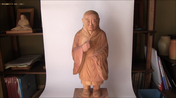 親鸞聖人、童子像の木彫刻 | 木彫りの里上丹生 森彫刻所