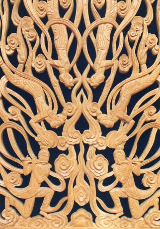 透かし彫り・浮彫・レリーフ・衝立の彫刻 ＭＥＮＵ | 木彫りの里上丹生 