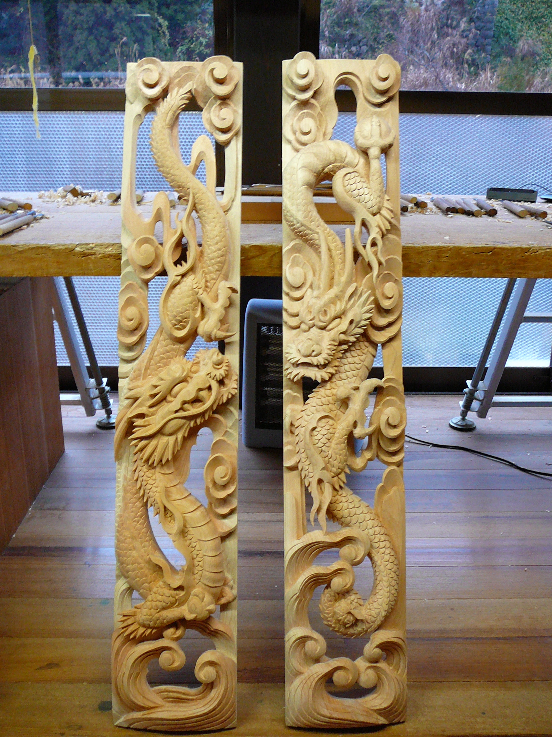 社寺彫刻 脇障子 | 木彫りの里上丹生 森彫刻所