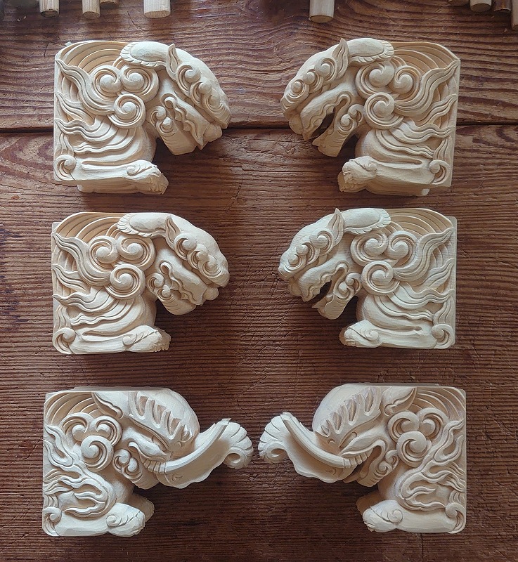 仏像の須弥壇、お厨子の彫刻 | 木彫りの里上丹生 森彫刻所