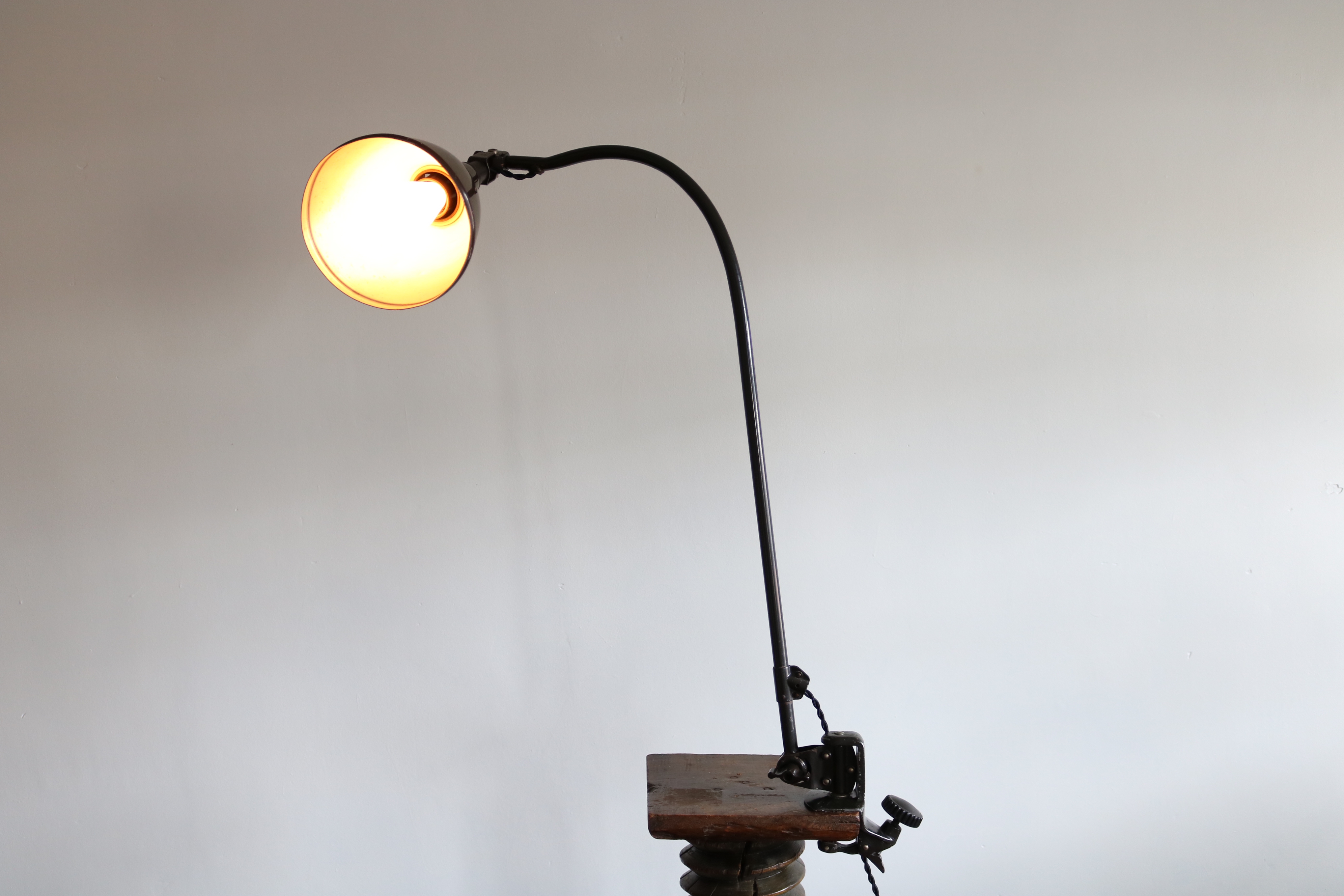 Midgard 113 D.R.G.M クランプ式 アームランプ / ドイツ 工業系 照明 