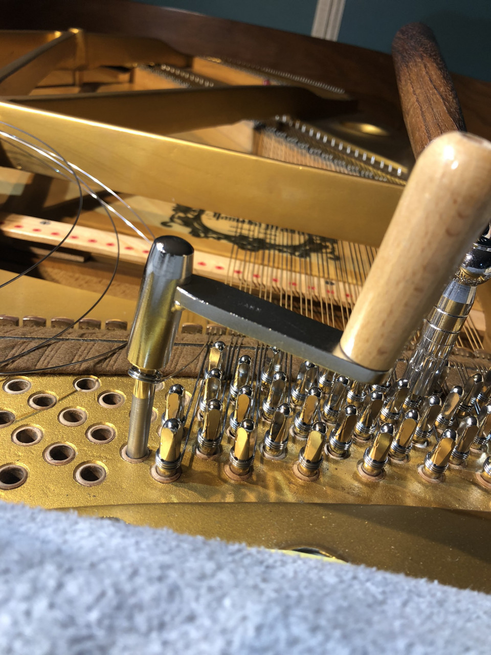 真鍮棒　ピアノ調律・張弦工具