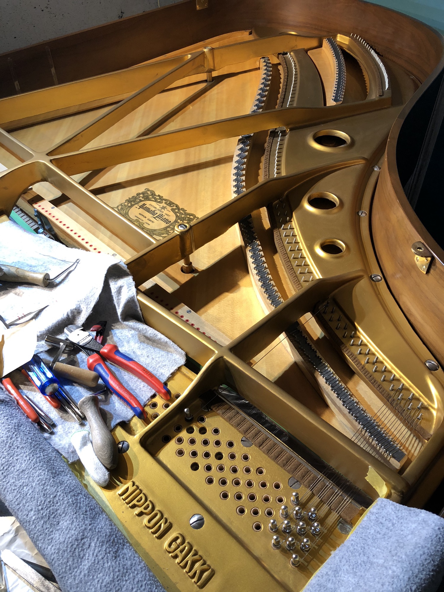 SALE チューニングピンポンチ 約11cm ピアノ工具 調律 修理 リペア 張弦