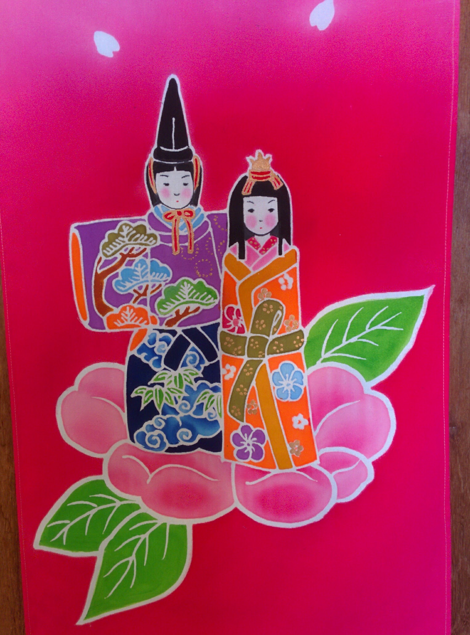 押し絵、タペストリ－、桃の節句 桃の節句のタペストリー① 押絵 壁掛け - メルカリ