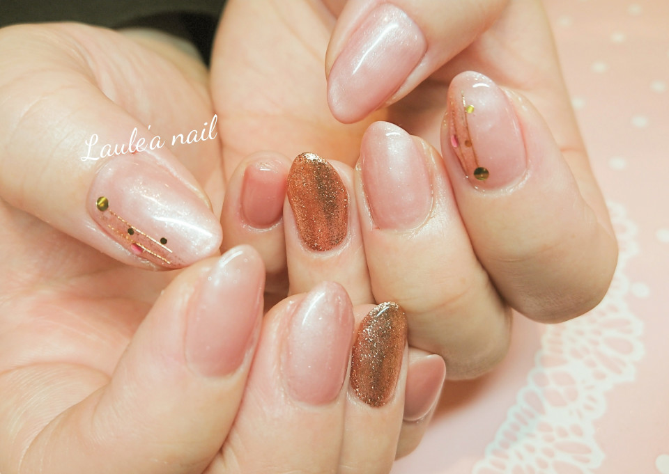 ちゅるちゅる シアーピンクネイル パラジェル登録店 Laule A Nail 若葉駅前徒歩7分