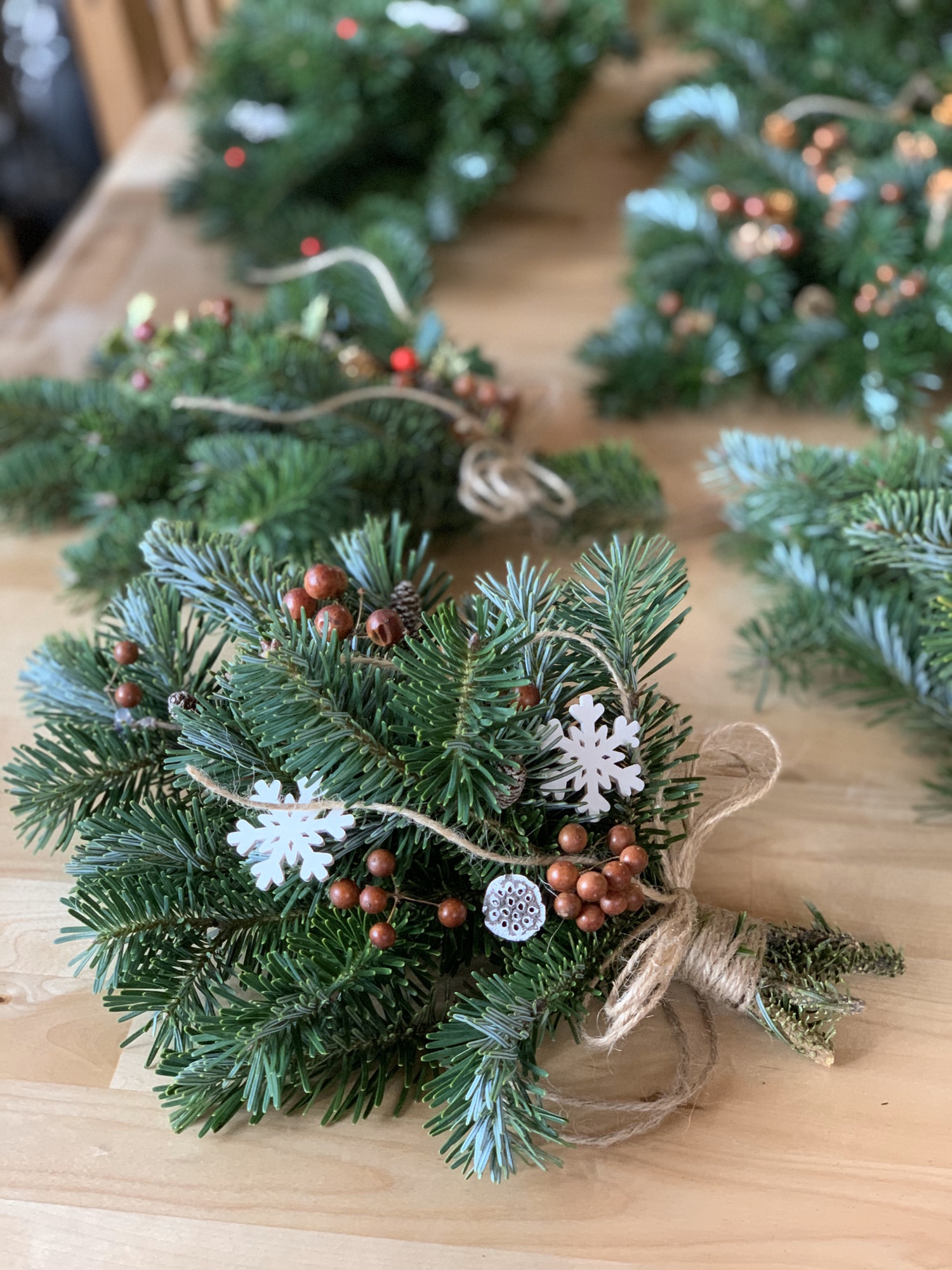 モミの木スワッグ クリスマスとお正月楽しめます❣️ | オープンハウス