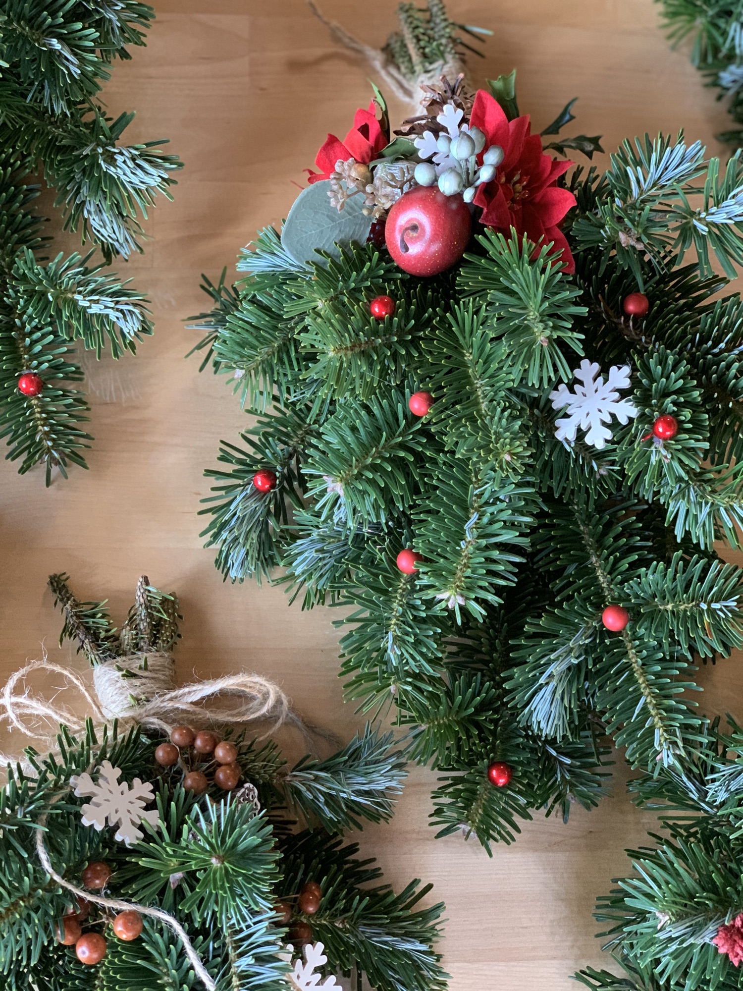 モミの木スワッグ クリスマスとお正月楽しめます❣️ | オープンハウス