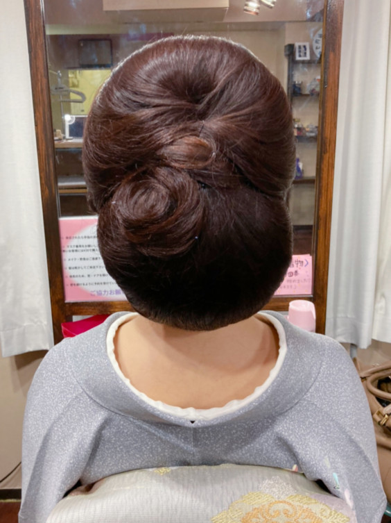 和装ヘアセット 抱き合せ 訪問着 ヘアセットcoco 052 962