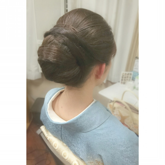 和髪 着付け シニヨン 髪結 レンタル着物 ヘアセットcoco 052 228 2922