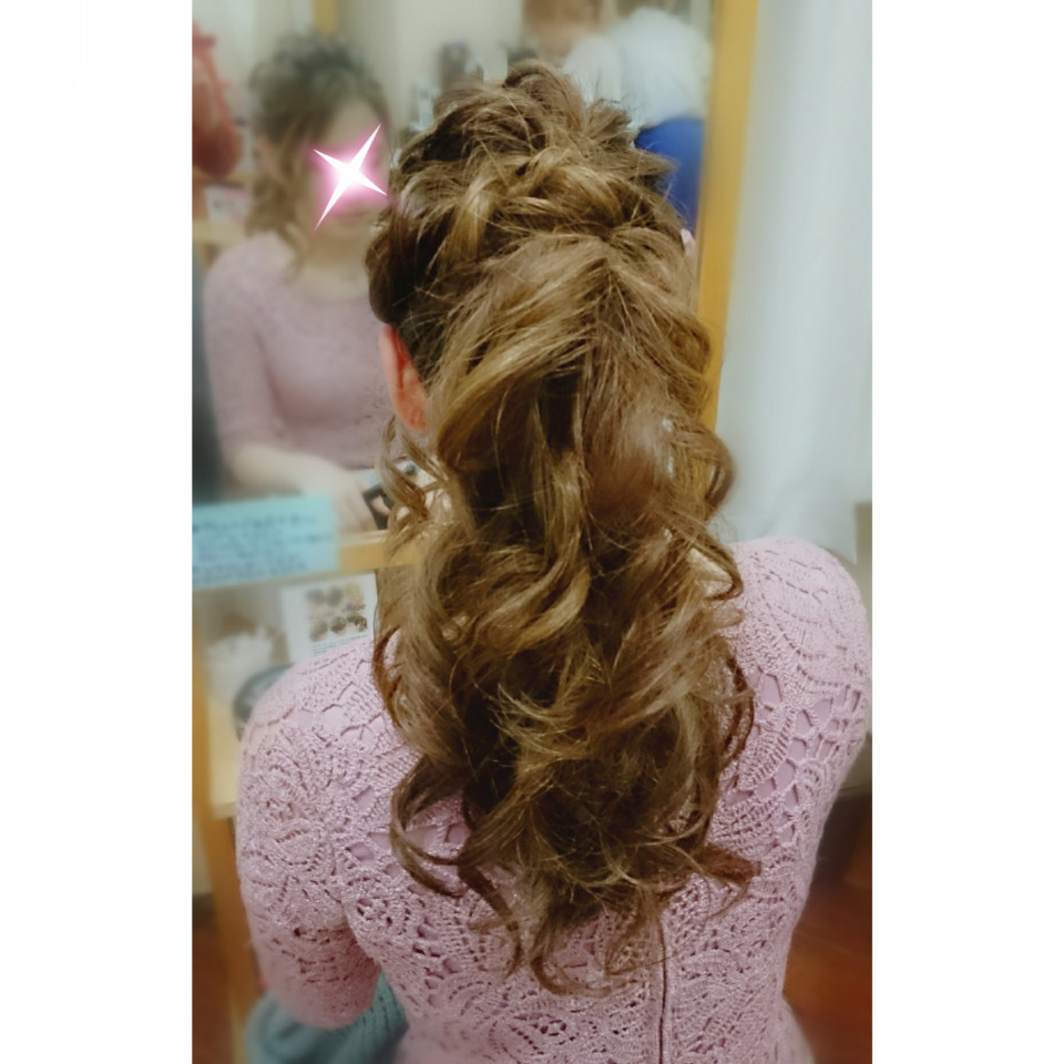 限定ヘアセット ポニーテール ヘアセットcoco 052 962